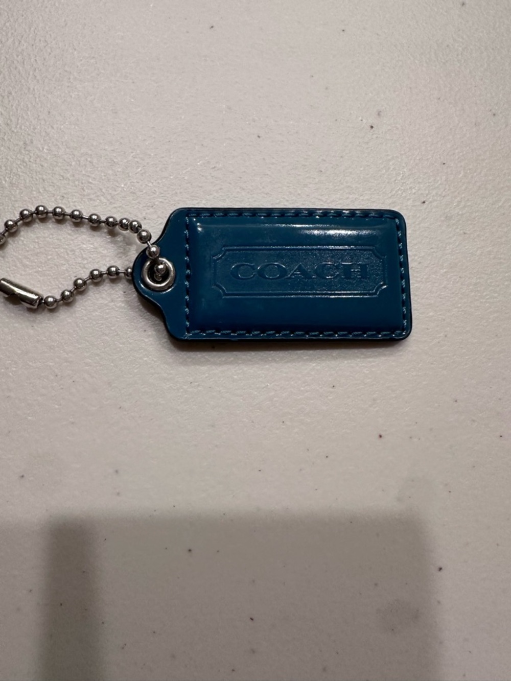 Coach Teal Blue Hang Tag